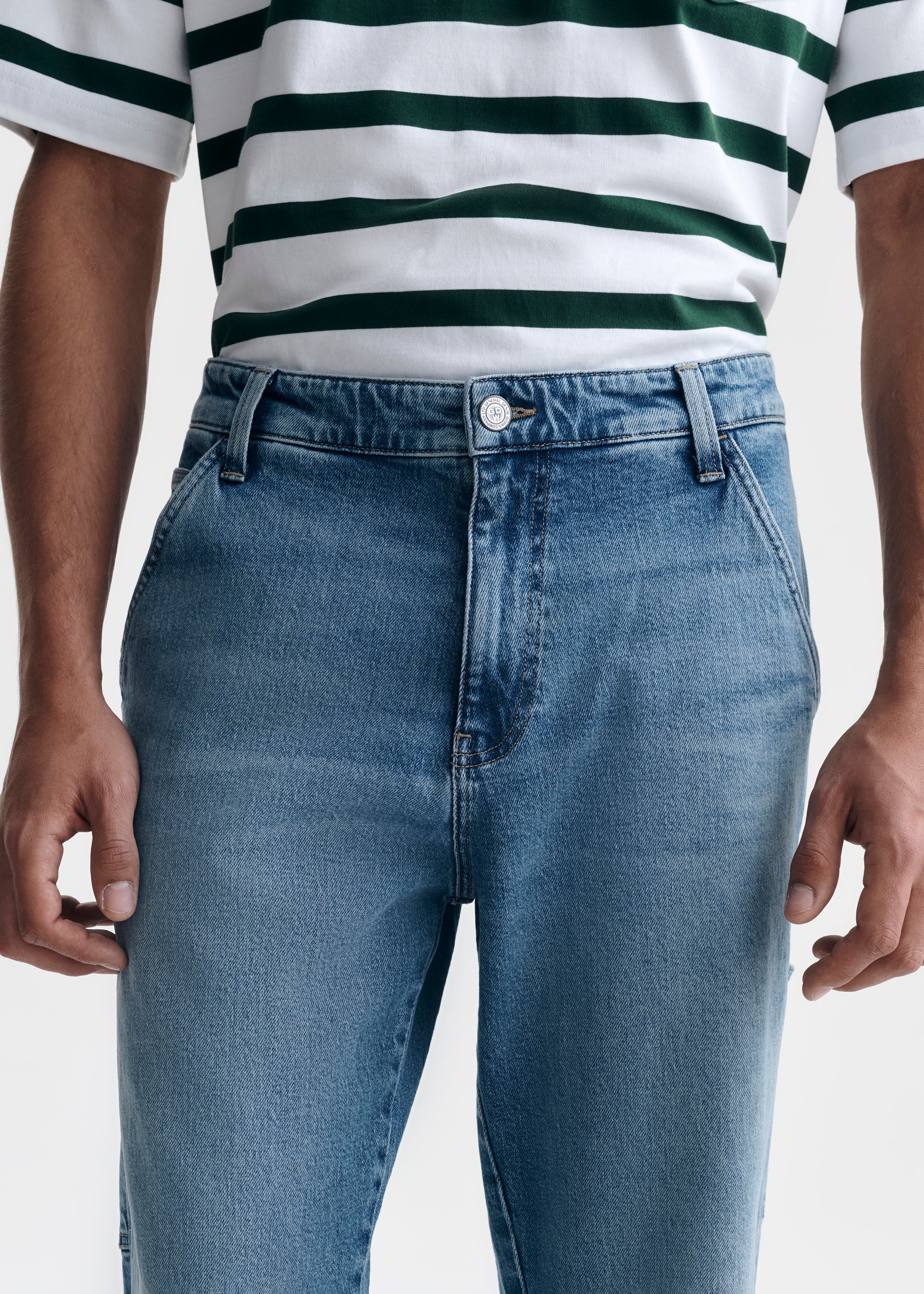 General Denim Works Ride Slim Leg Jeans In Midnight Denim