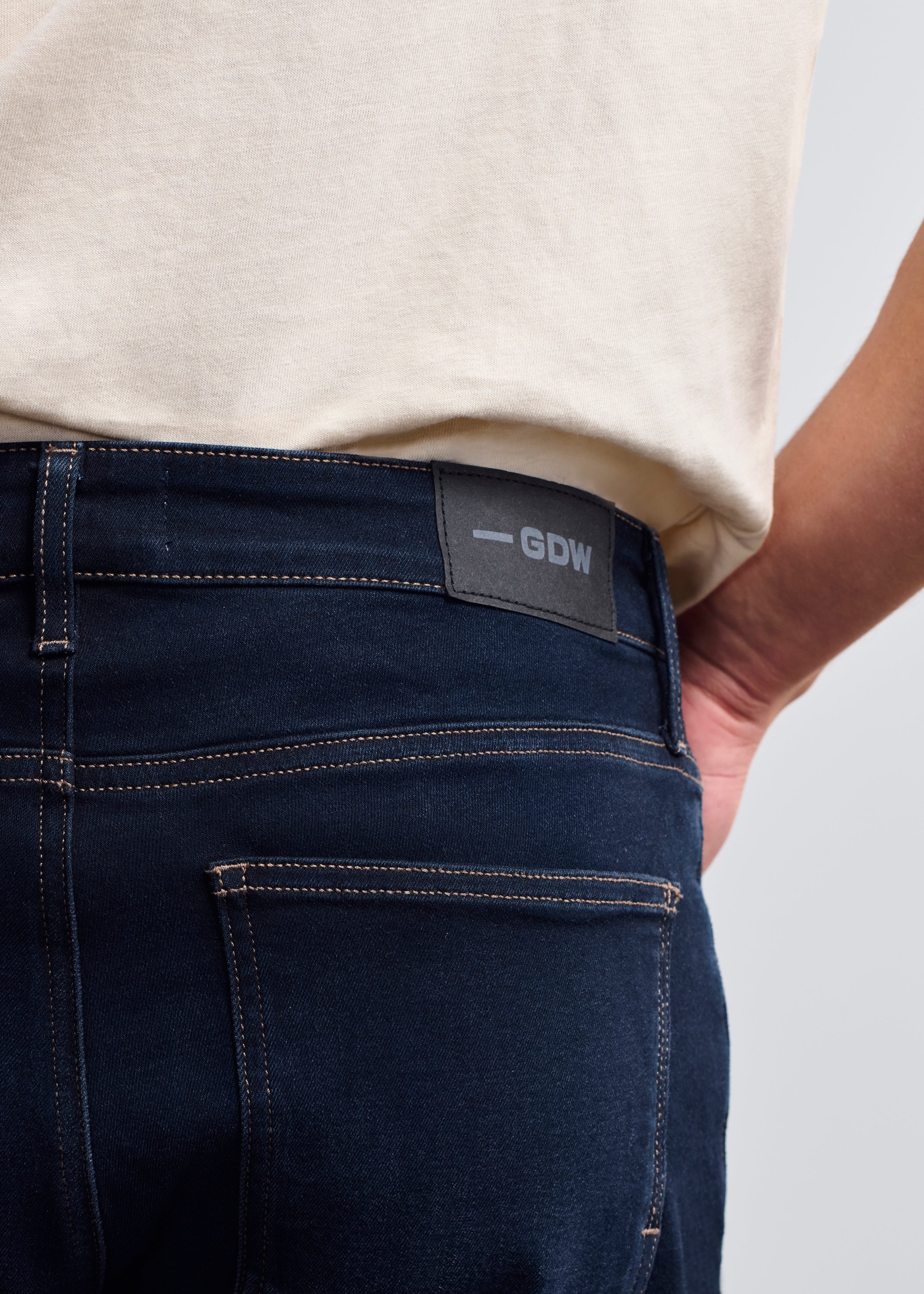 Bridge Straight Leg Jeans In Dark Denim – General Denim Works