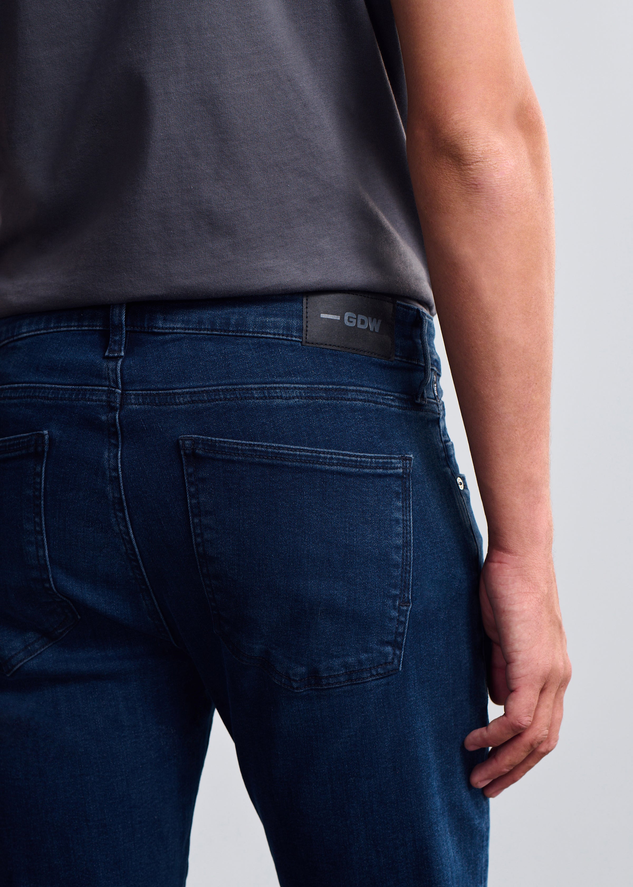 General Denim Works Ride Slim Leg Jeans In Midnight Denim