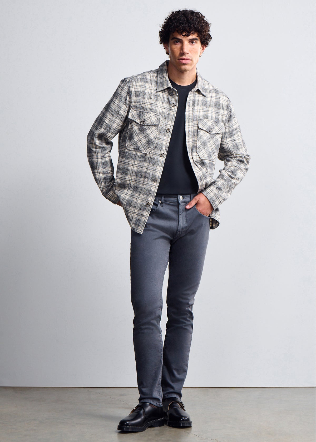 General Denim Works Bridge Straight Leg Jeans In Olive Denim
