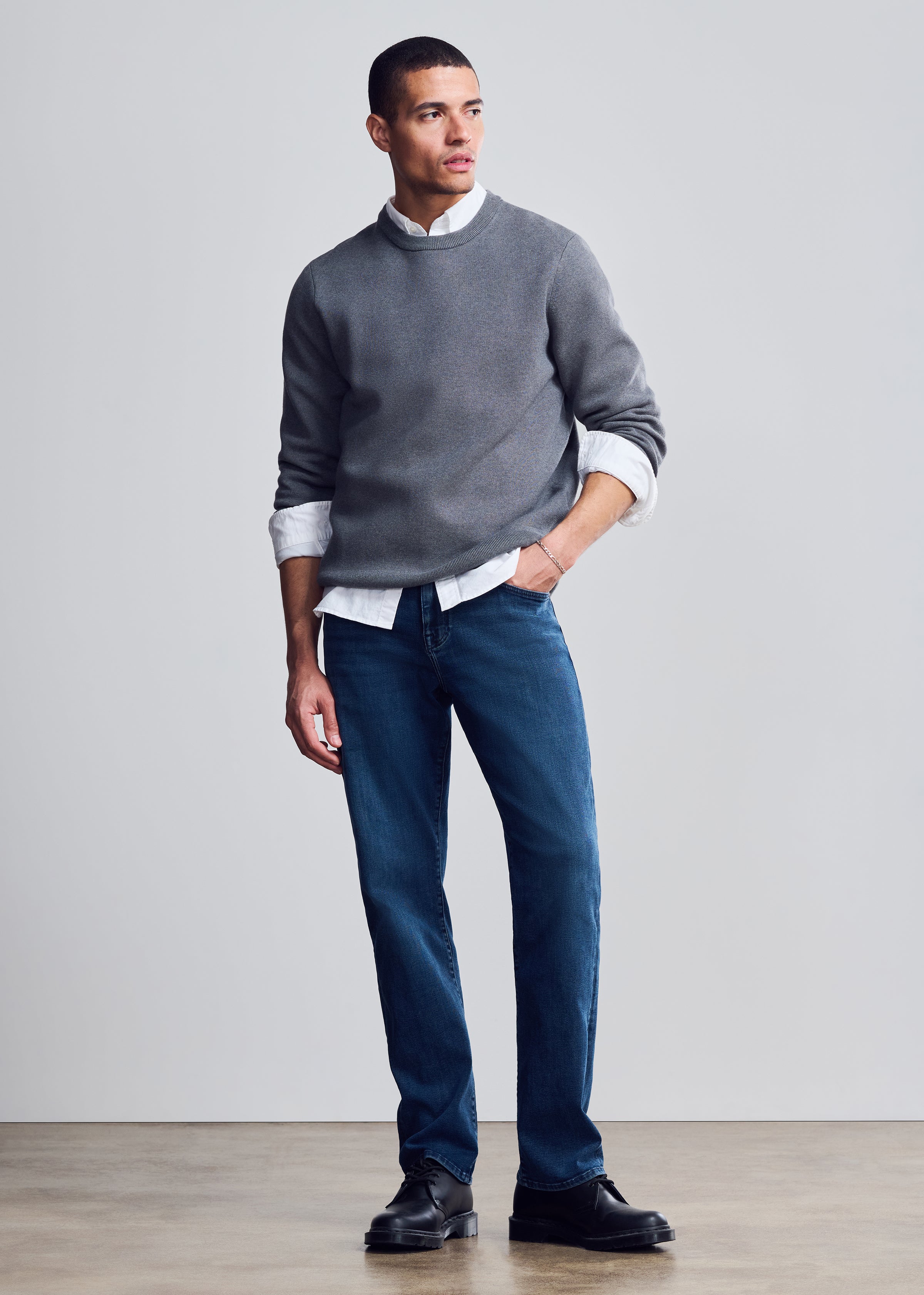 General Denim Works Ride Slim Leg Jeans In Midnight Denim
